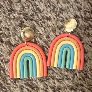 Altar'd State Multicolor Rainbow Earrings